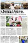 Article Corse Matin L'Atelu Corsu Charcuterie